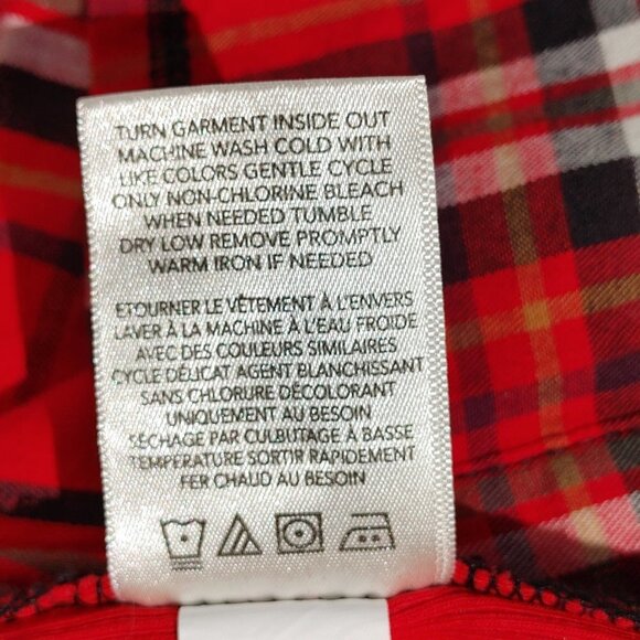 FALL PLAID Button Up Shirt Women's Medium LOVE ELLEN BNWT - Picture 12 of 12